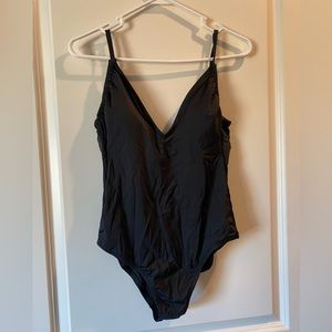 Black one piece swimsuit
